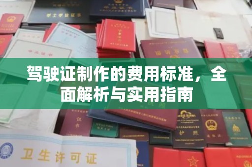 文山驾驶证制作的费用标准，全面解析与实用指南
